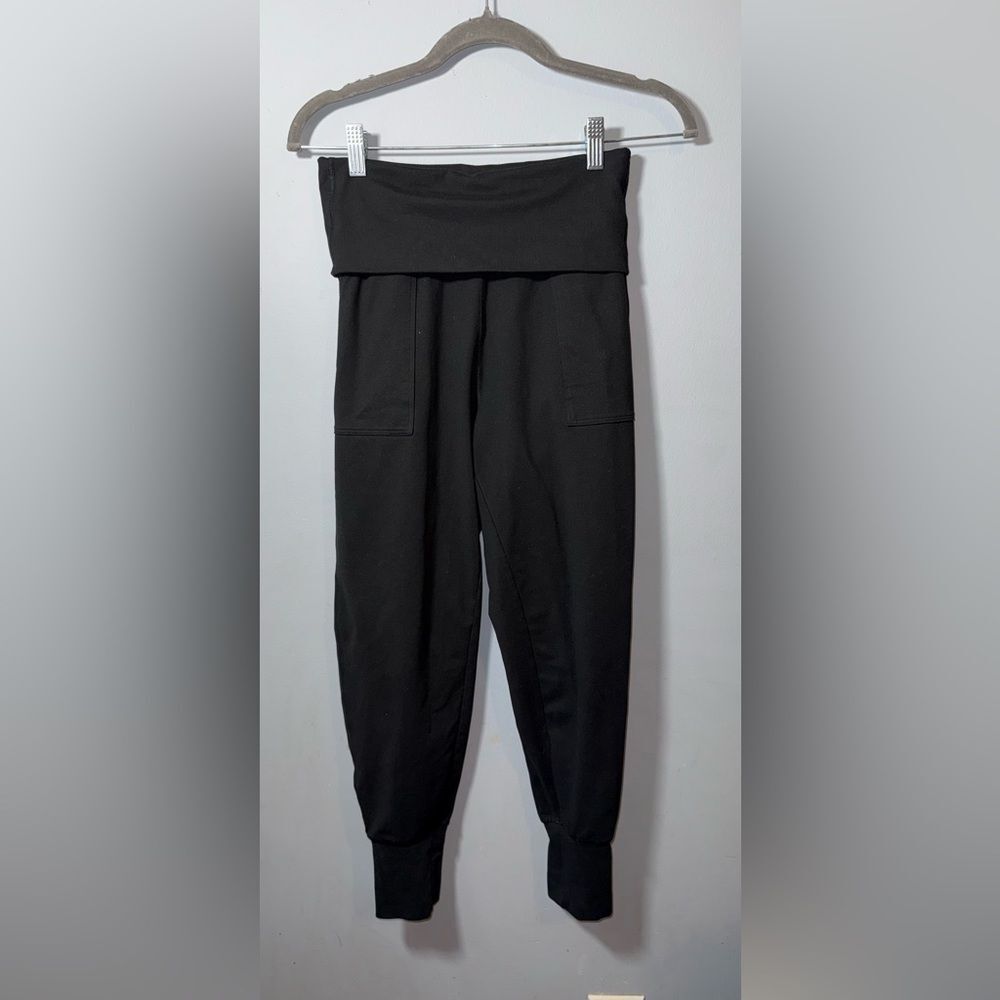 Aerie Offline Barrel Pants Real Soft Fold Over w/Pockets High Rise jogger XS EUC